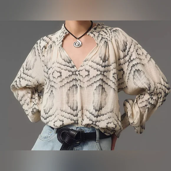 Porridge Guaze Top - Picture 1 of 2